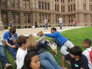 D at Austin Cap w kids